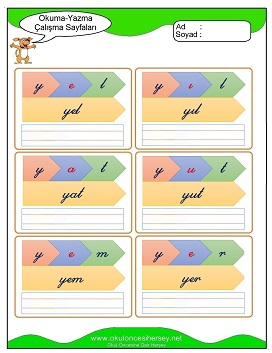 y sesi Grubu Çalışma Sayfaları
